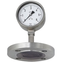 Diaphragm seal with flange connection