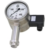 Diaphragm seal with sterile connection