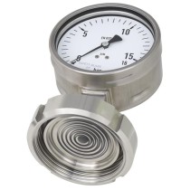 Diaphragm seal with sterile connection