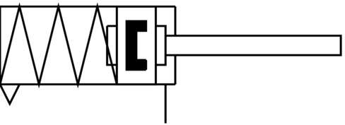 Compact air cylinder
