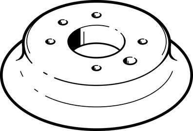 Vacuum cup without connector