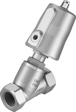 Angle seat valve