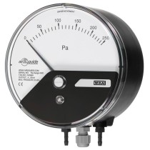 Differential pressure gauge with electrical output signal
