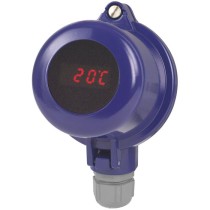 Connection head with integrated digital display module