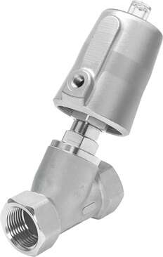 Angle seat valve