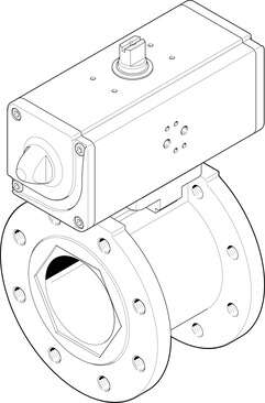 Ball valve actuator unit