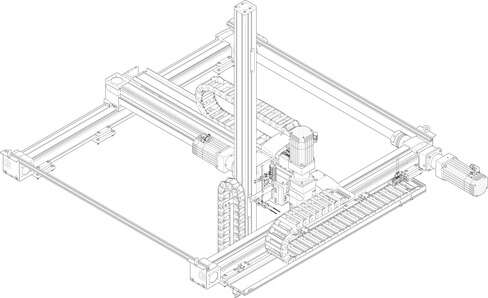 Three-dimensional gantry