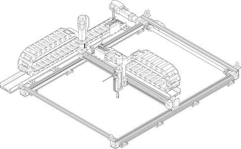 Three-dimensional gantry