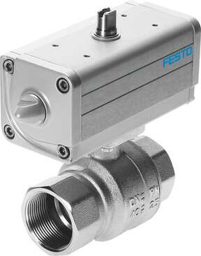 Ball valve actuator unit