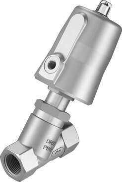 Angle seat valve