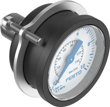 Flanged pressure gauge