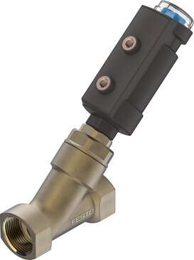 Angle seat valve