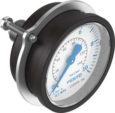Flanged pressure gauge
