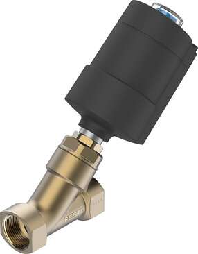 Angle seat valve
