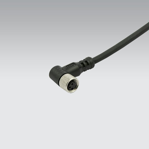 M8 F 3 PIN 90° connector H-FLEX CL6 2,5mID02400B0250
