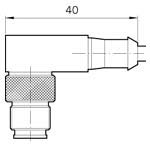 90° bend cable 1,5 m Field BusID0240009022